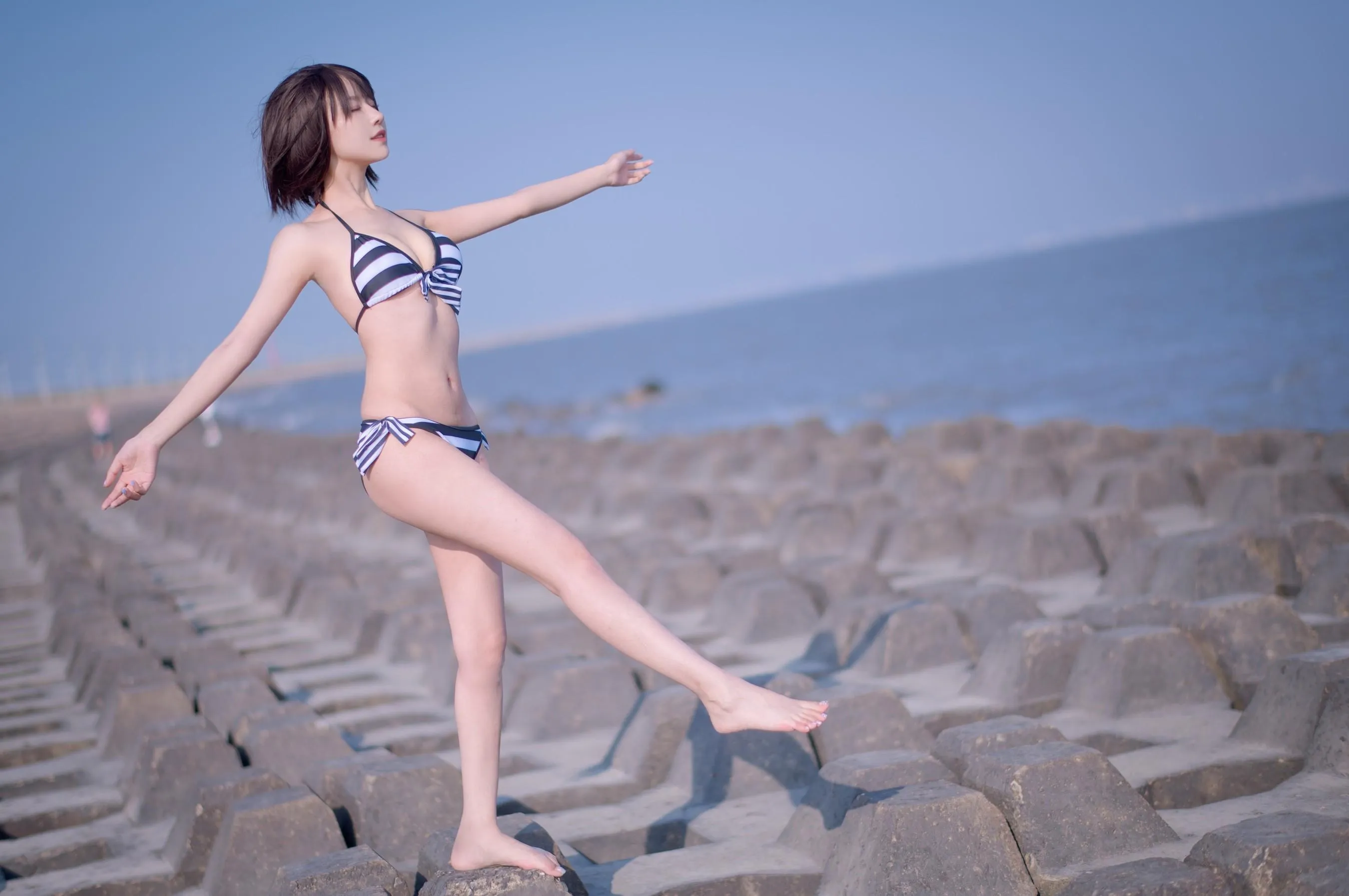 Shika小鹿鹿 – NO.95 加藤惠 泳装 [17P]插图4